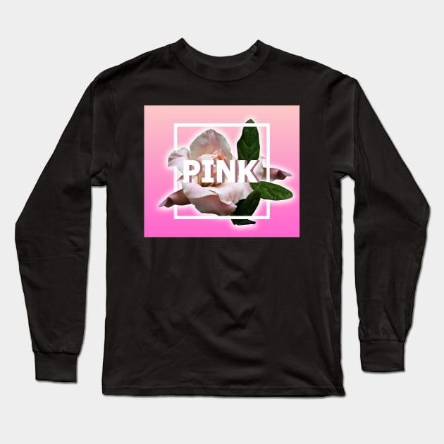 50 Shades of Pink Long Sleeve T-Shirt by DigitalCleo